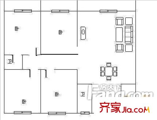 德勝公寓 4室 戶(hù)型圖