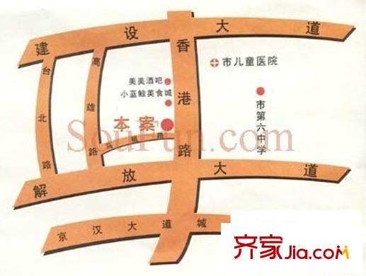 開源陽光城交通圖