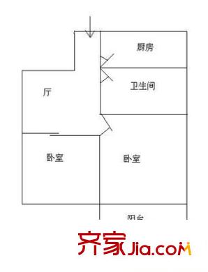 紫陽新園 2室 戶型圖