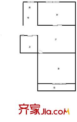 元帥廟新村 2室 戶型圖