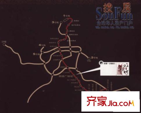 祥泰好第坊交通圖地鐵線上