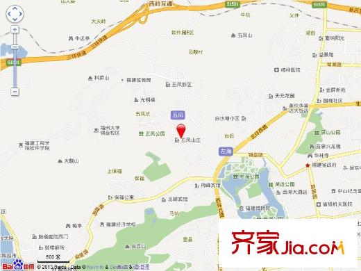 五鳳小區(qū)交通圖