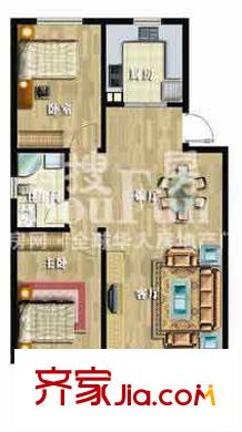 匯東匯豐家園戶型圖2室2廳1衛(wèi)1廚