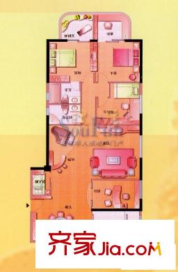 錦繡福城戶型圖4室2廳2衛(wèi)