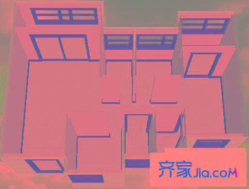 福明苑 3室 戶型圖
