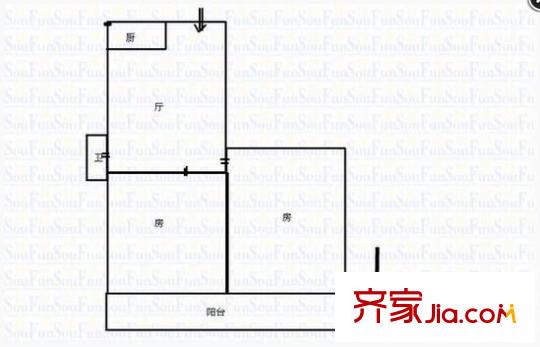 南方花園 4室 戶型圖