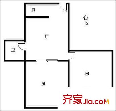 南方花園 2室 戶型圖