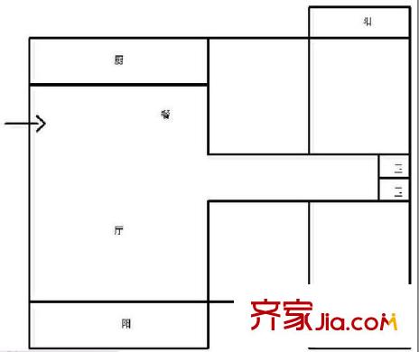 欣泰花園 4室 戶型圖