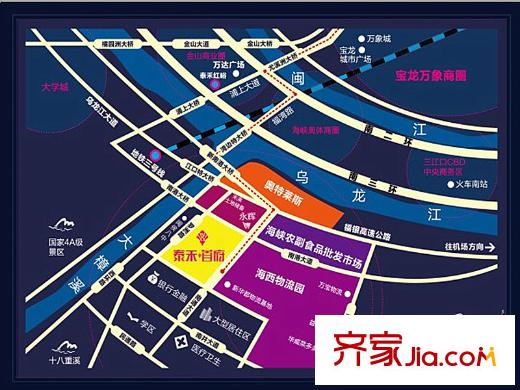 泰禾首府交通圖項(xiàng)目區(qū)位圖