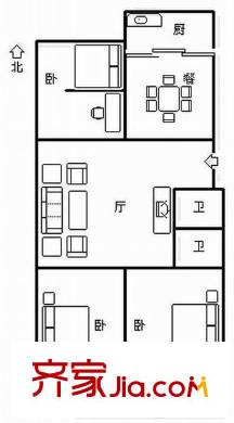 省政府辦公廳宿舍 戶型圖