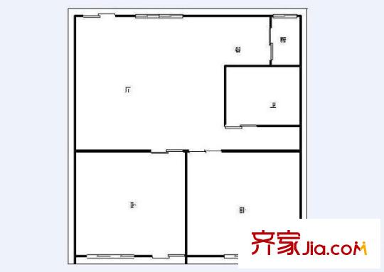 實達(dá)文華公寓 2室 戶型圖