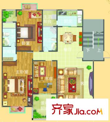 圣誠和園戶型圖3室2廳 戶型圖 3室2廳1衛(wèi)1廚