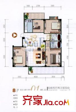 榕信東苑3層戶型圖