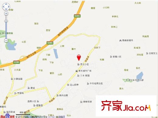 家天下三木城B區(qū)交通圖