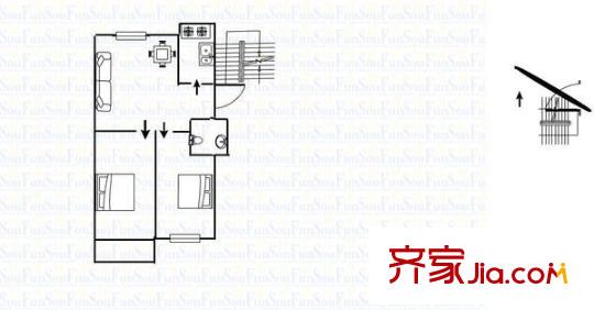 馬保小區(qū) 2室 戶型圖