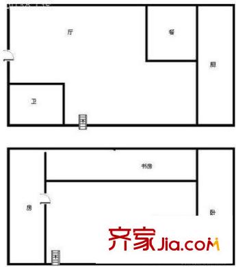 集友名居 2室 戶型圖