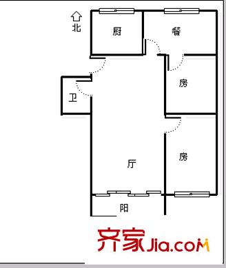 金源花園 3室 戶型圖
