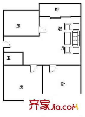 福馬新村 3室 戶型圖