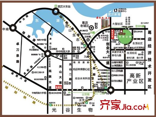 綠苑星家區(qū)位示意圖