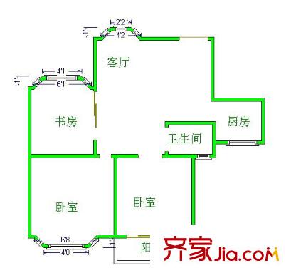 西園新苑戶型圖