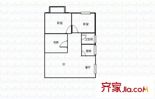 西園新苑 3室 戶型圖
