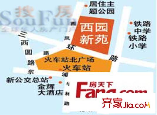 西園新苑交通圖