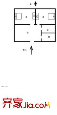 崇仁路小區(qū) 2室 戶型圖