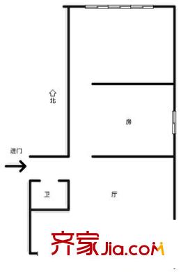 崇仁路小區(qū) 2室 戶型圖