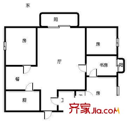 融僑花園三區(qū) 4室 戶型圖