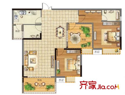 金色港灣二期戶型圖2室2廳 戶型圖 2室2廳2衛(wèi)1廚