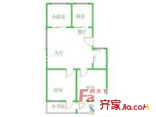 大學(xué)城美岐村 3室 戶型圖