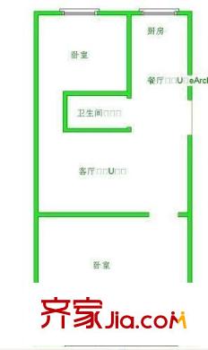 中亭街嘉同苑 2室 戶型圖