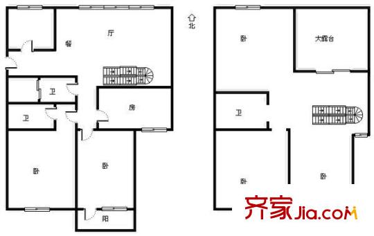 正祥萬升小區(qū)戶型圖正祥.萬升小區(qū) 5室 戶型圖 5室3廳3衛(wèi)1廚