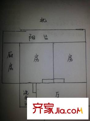 南京路小區(qū) 2室 戶型圖