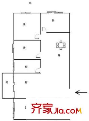 新都會財經(jīng)廣場 3室 戶型圖