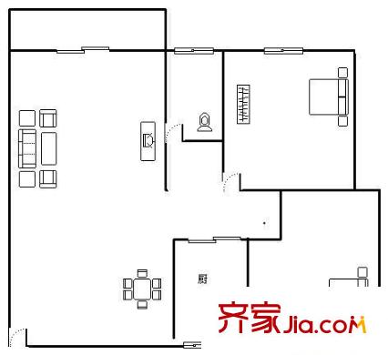 康光溫泉 2室 戶型圖