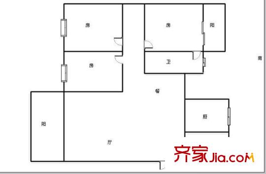 康光溫泉 3室 戶型圖
