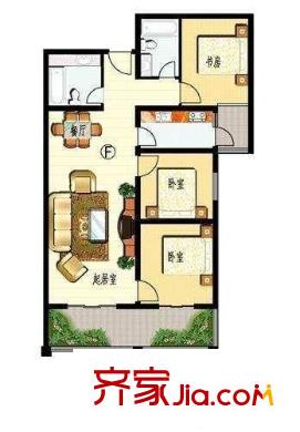 經(jīng)典世家 3室 戶型圖
