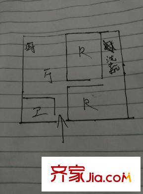 聚龍尚書院 2室 戶型圖