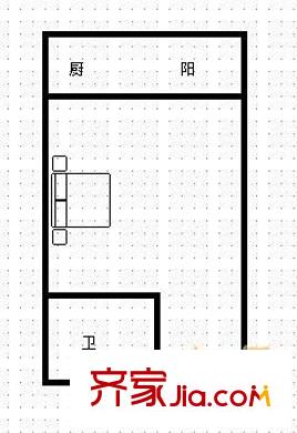 海西假日灣 1室 戶型圖