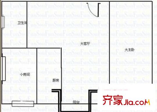 弘繪箐華園 2室 戶型圖