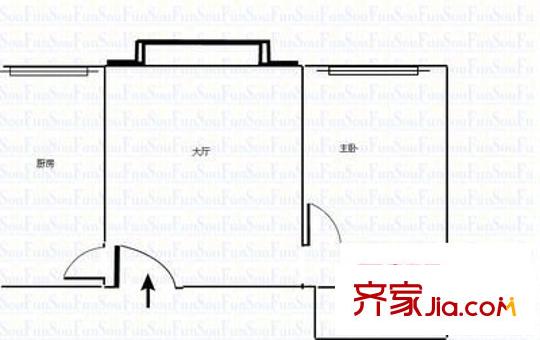 弘繪箐華園 2室 戶型圖