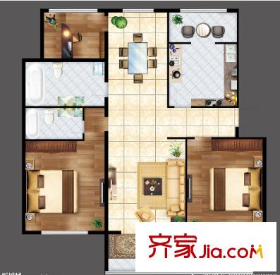 武南一村戶型圖3室2廳 戶型圖 3室2廳2衛(wèi)1廚