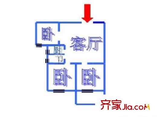 光榮小區(qū) 3室 戶型圖