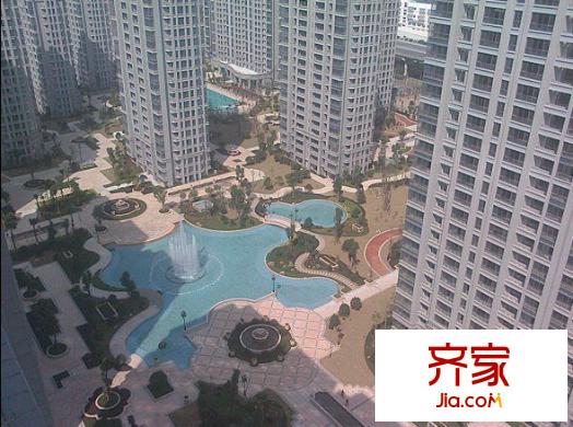 萬業(yè)錦江城外景圖 