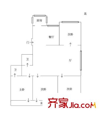 天創(chuàng)佳緣 4室 戶型圖