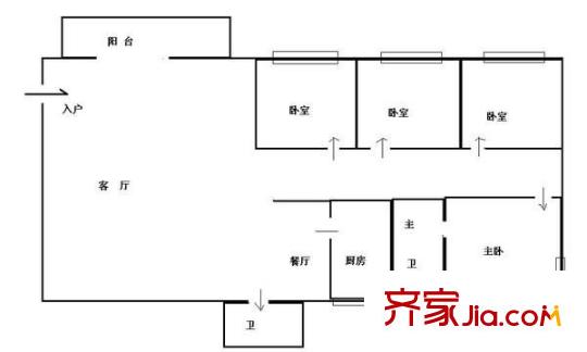 天創(chuàng)佳緣 4室 戶型圖