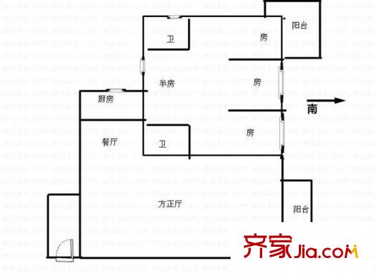 天創(chuàng)佳緣 4室 戶型圖