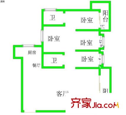 天創(chuàng)佳緣 4室 戶型圖
