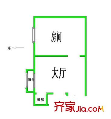 天創(chuàng)佳緣 1室 戶型圖